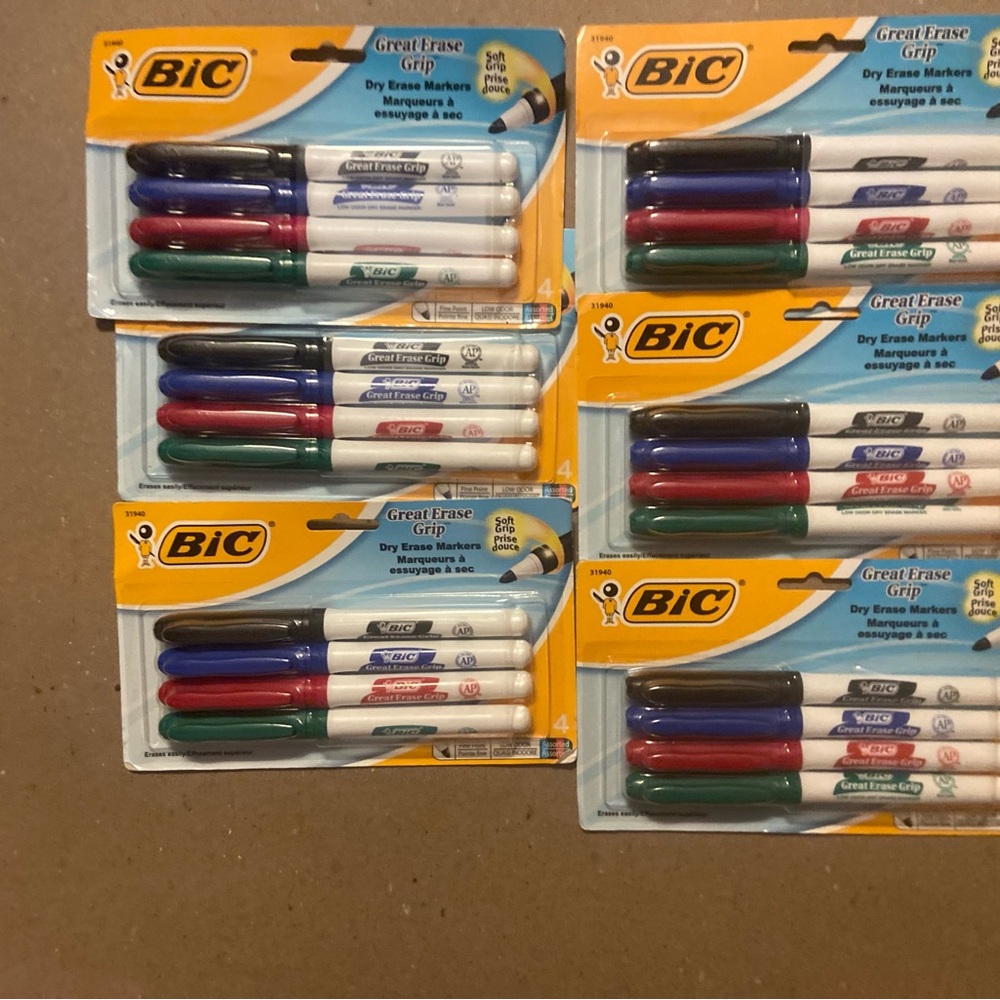 Bic dry Eraser Markers (6 pk)